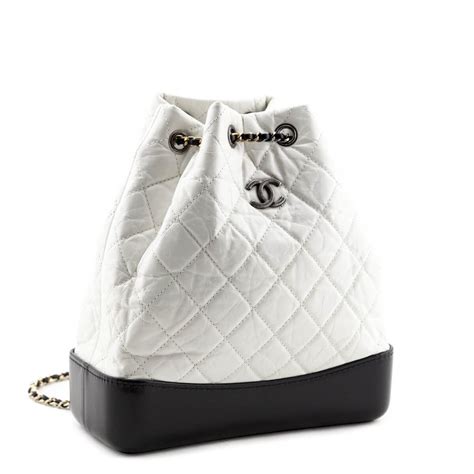 chanel small backpack white|Chanel backpack cheap.